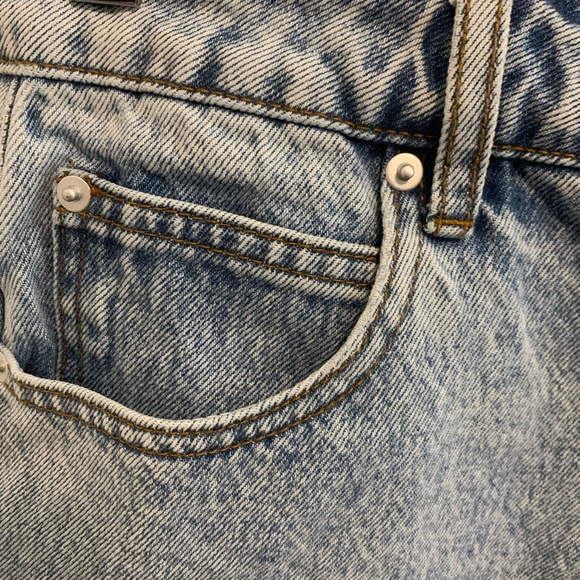 Princess Polly Light Blue Jean Shorts - Picture 3 of 12